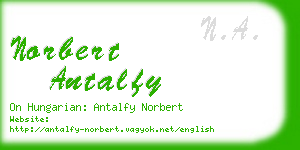 norbert antalfy business card